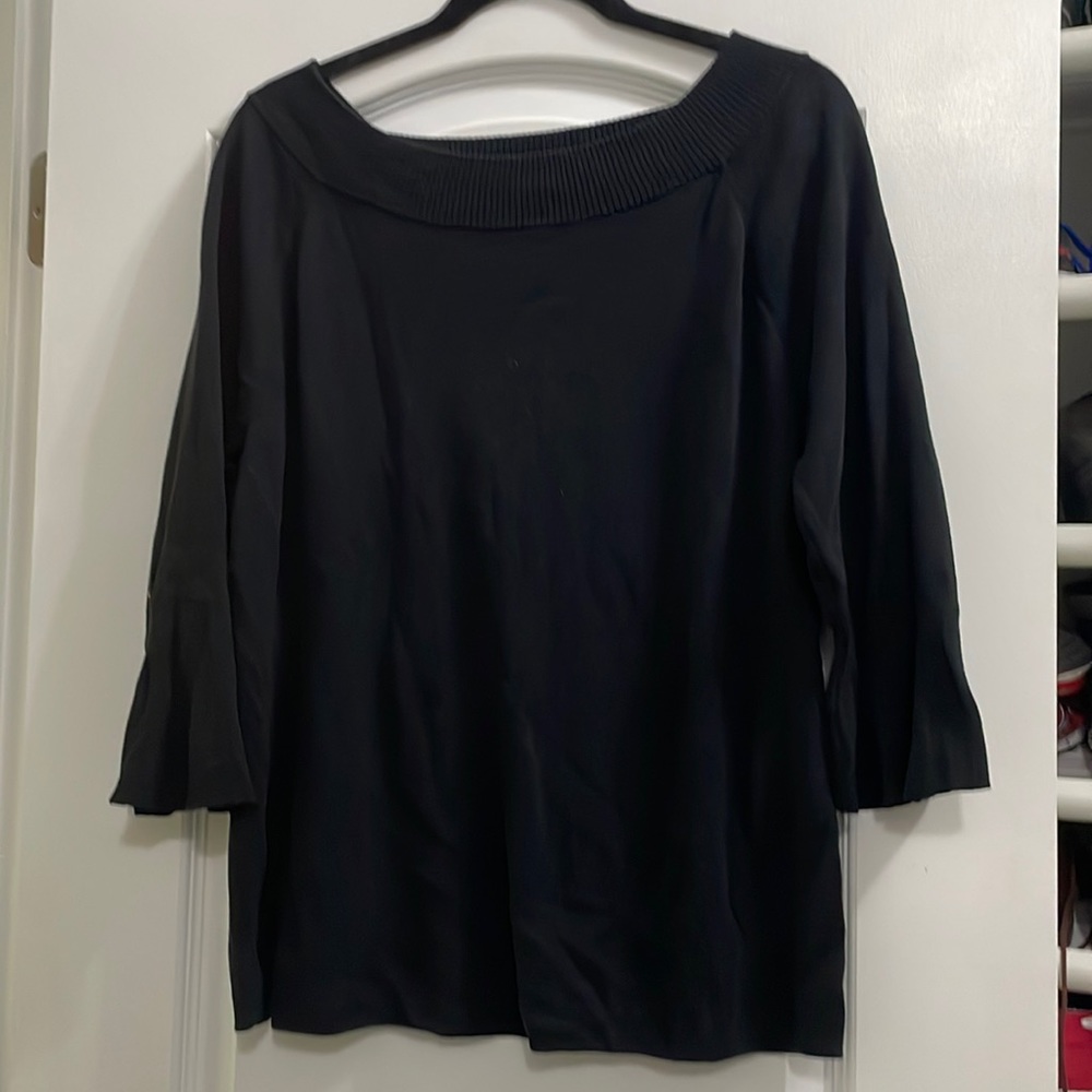 Talbots XL 3/4 length slight bell sleeve sweater
